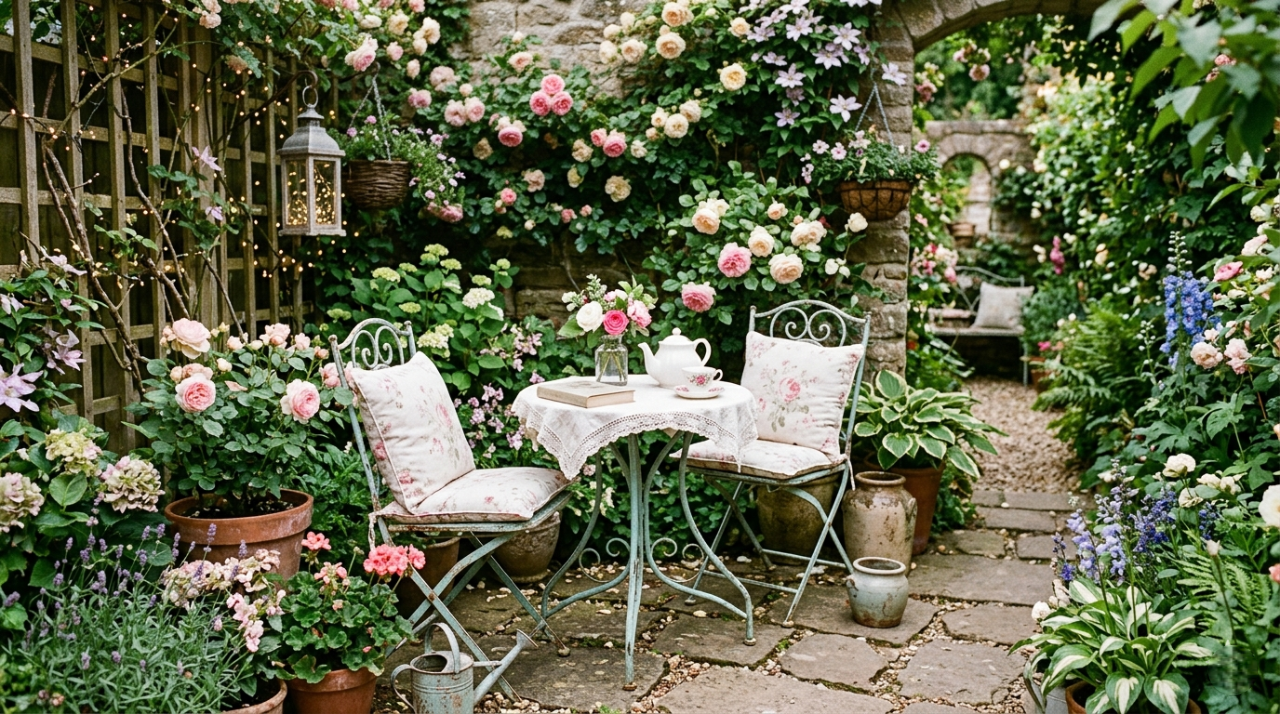 Shabby Chic Garden Ideas for Small Spaces: 19 Cozy & Romantic Outdoor Designs