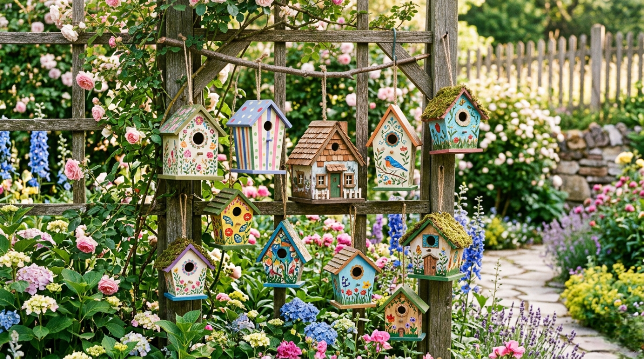 Cute Bird House Painting Ideas: 25 Adorable DIY Designs for a Charming Garden