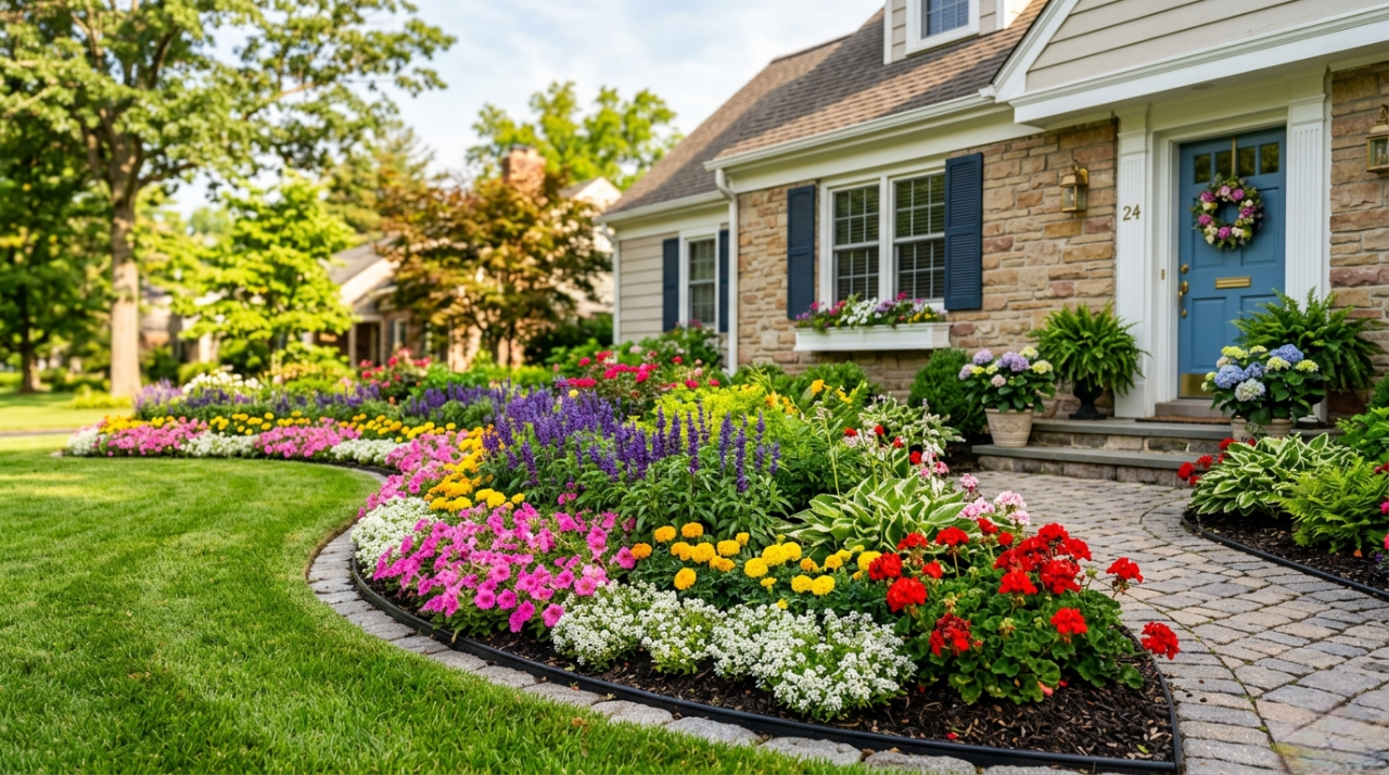 Flower Beds in Front of House: 45 Beautiful Ideas to Boost Curb Appeal