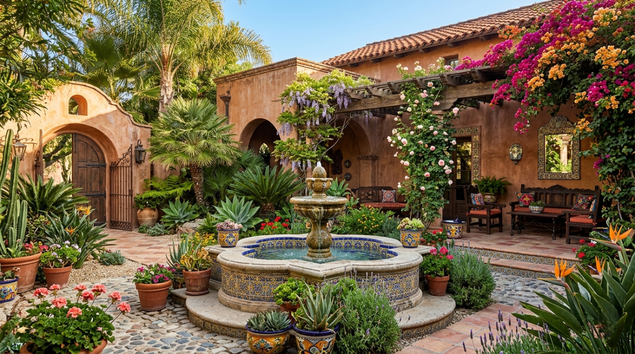 Mexican Garden Hacienda Style: 21 Stunning Ideas for a Warm & Vibrant Outdoor Space