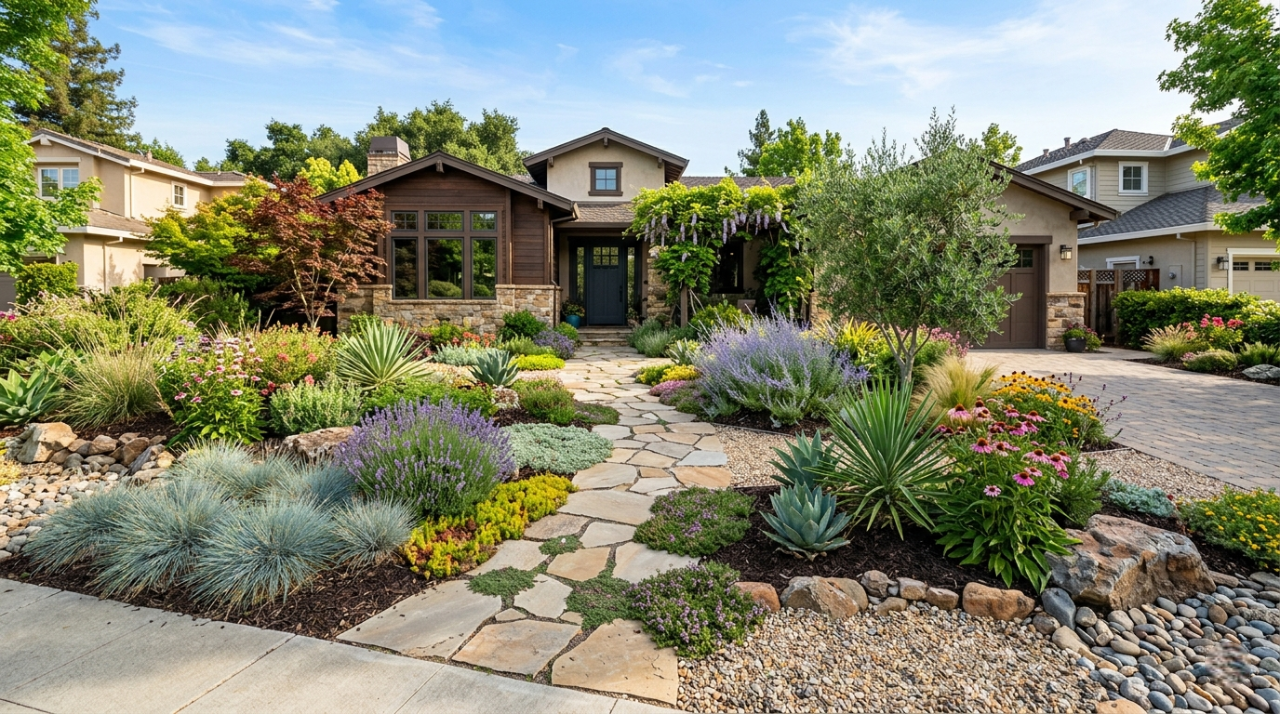 25 No Grass Front Yard Landscaping Ideas That Look Stunning (Low Maintenance & Modern!)