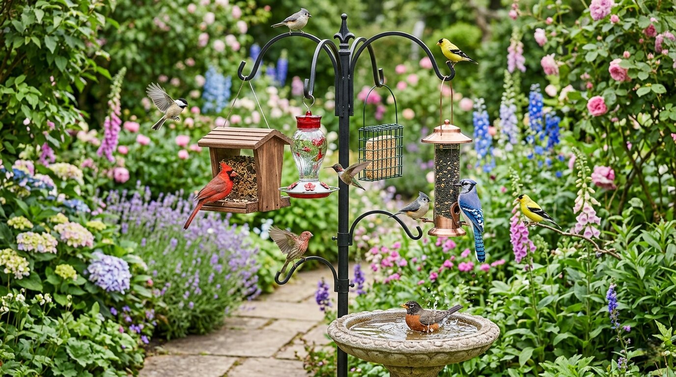 Bird Feeder Station Ideas to Create a Beautiful and Lively Garden